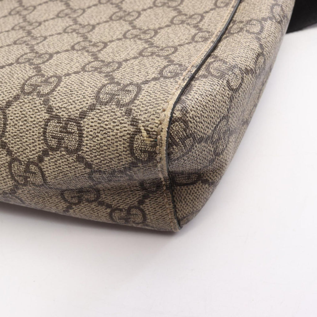 Gucci Shoulder Bag GG Supreme Beige Canvas Leather Sherry Line — view 8