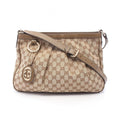 Gucci Shoulder Bag Sookie GG Canvas Beige Olive