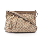 Gucci Shoulder Bag Sookie GG Canvas Beige Olive