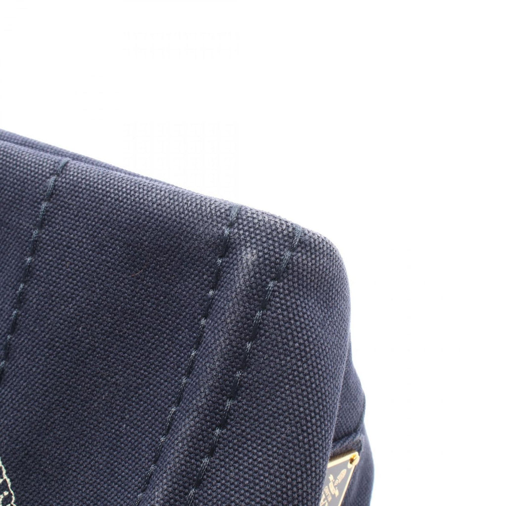 Prada Tote Bag Canapa 2-Way Navy Caviar Leather — view 6