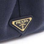 Prada Tote Bag Canapa 2-Way Navy Caviar Leather — view 5
