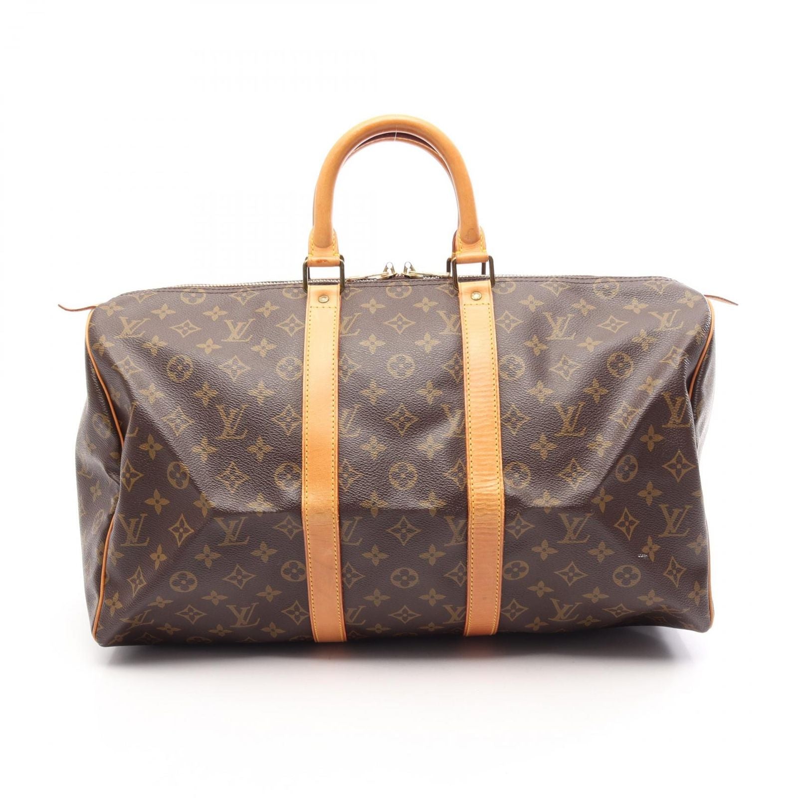 Louis Vuitton Boston Bag Keepall 45 Monogram Canvas Leather