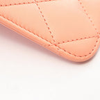 Chanel Shoulder Bag Quilted 2-Way Coral Pink Lambskin Small Flap Chain — view 8