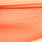 Chanel Shoulder Bag Quilted 2-Way Coral Pink Lambskin Small Flap Chain — view 4