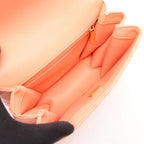 Chanel Shoulder Bag Quilted 2-Way Coral Pink Lambskin Small Flap Chain — view 3