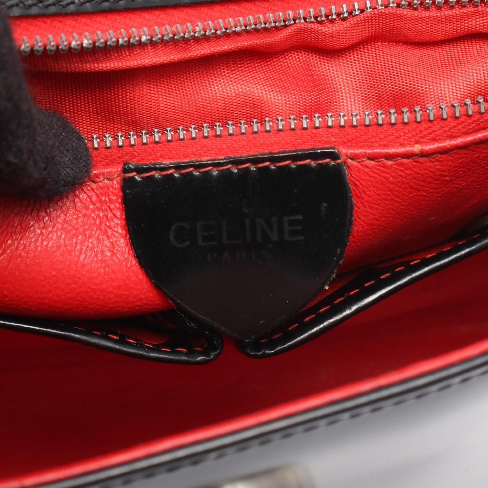 Celine Shoulder Bag Star Ball Patent Leather — view 4