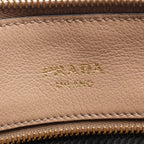 Prada Glace'Calfskin 2-Way Beige Leather Handbag — view 4