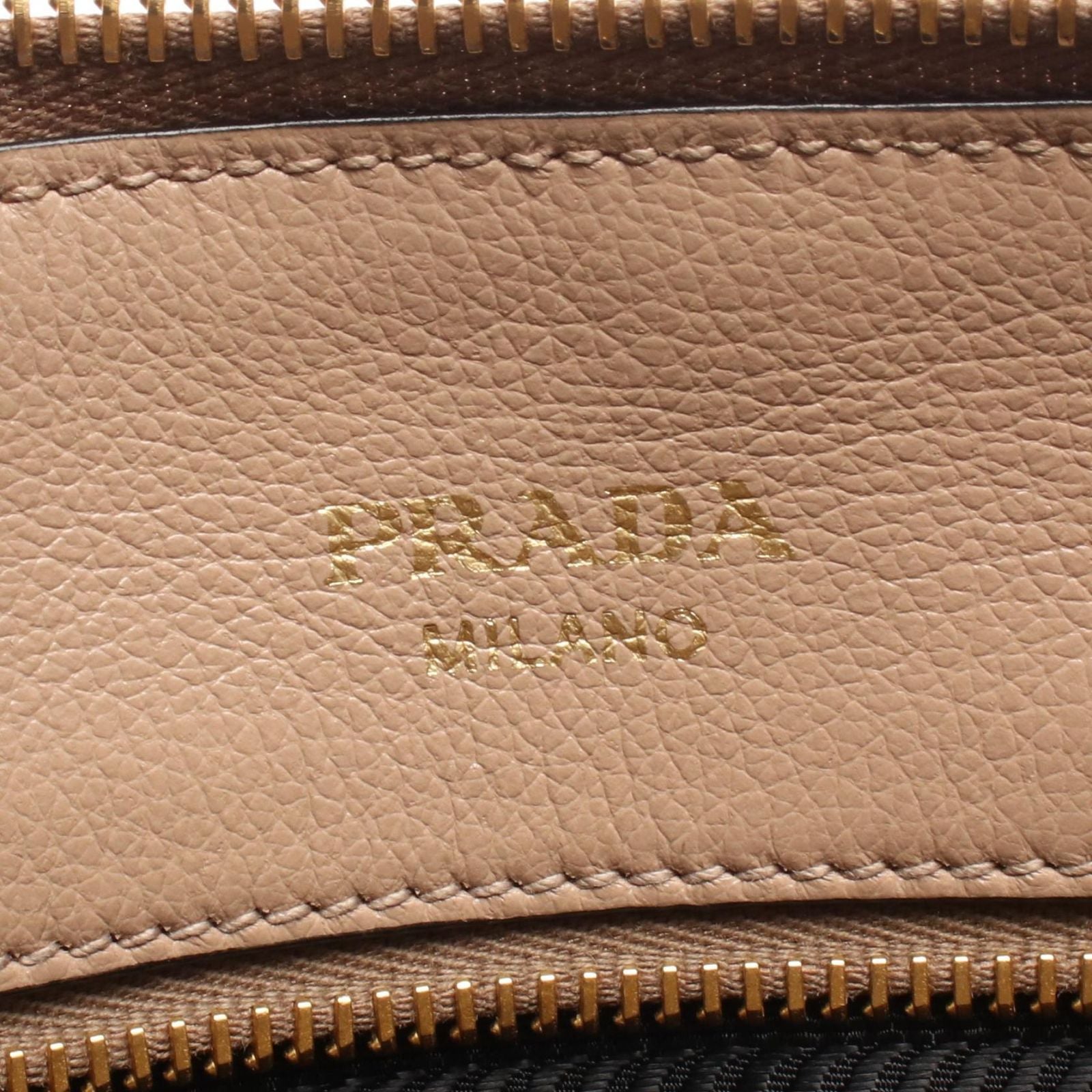 Prada Glace'Calfskin 2-Way Beige Leather Handbag — view 4