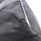 Prada Tote Bag Triangle Logo Black Nylon Saffiano Leather Mini — view 7