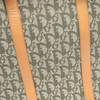 Dior Tote Bag Trotter Green Beige Canvas Leather — view 5