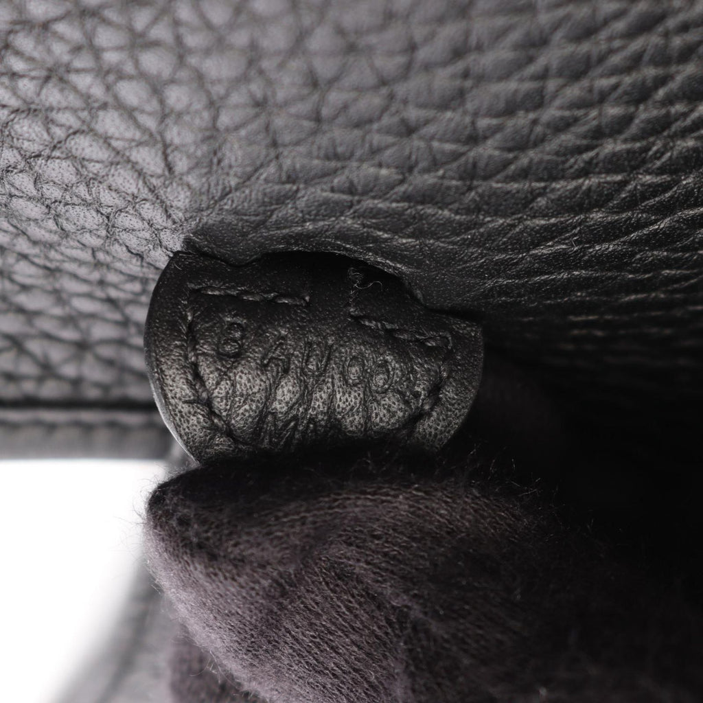 Hermes Shoulder Bag Evelyne Amazon TPM Black Leather — view 5