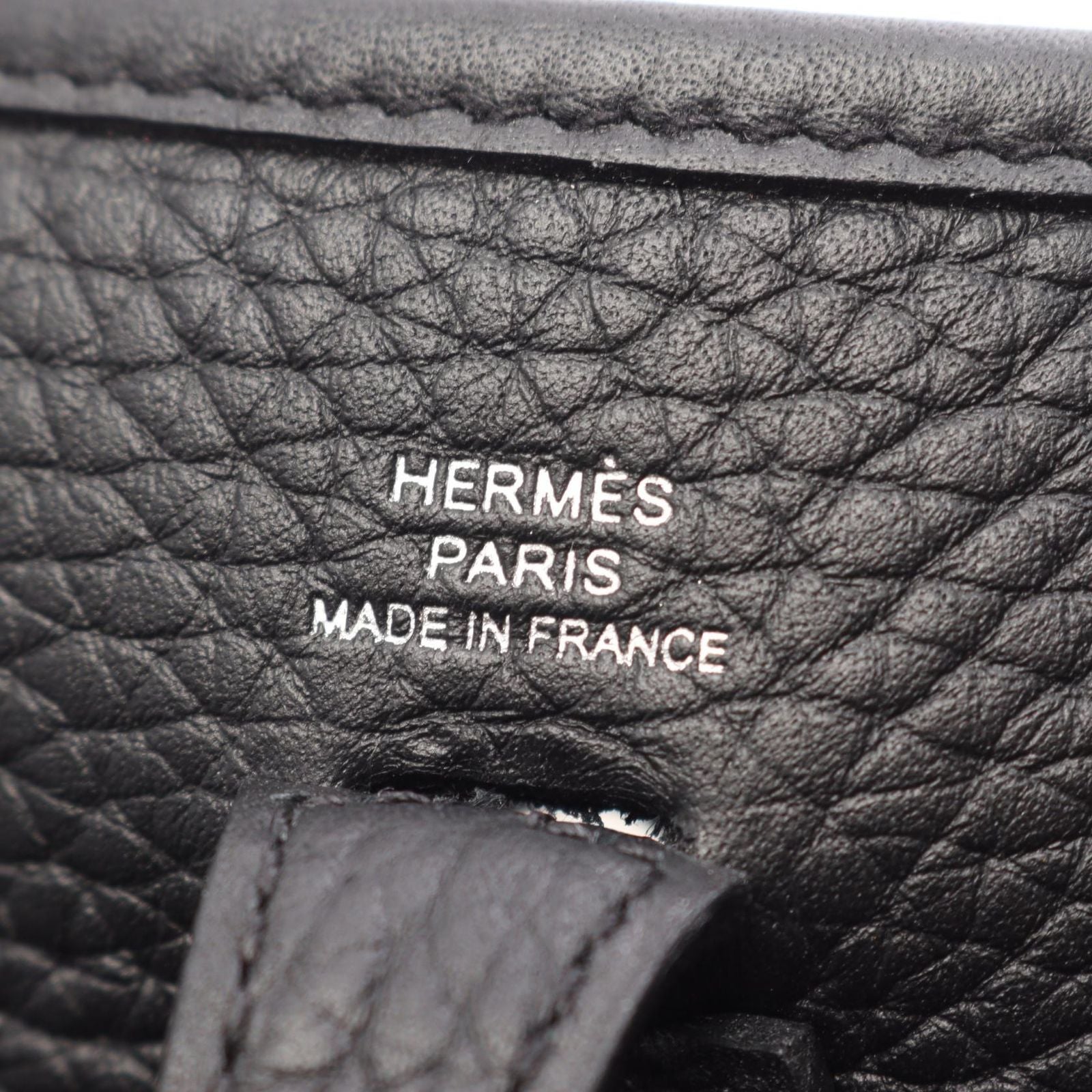 Hermes Shoulder Bag Evelyne Amazon TPM Black Leather — view 4