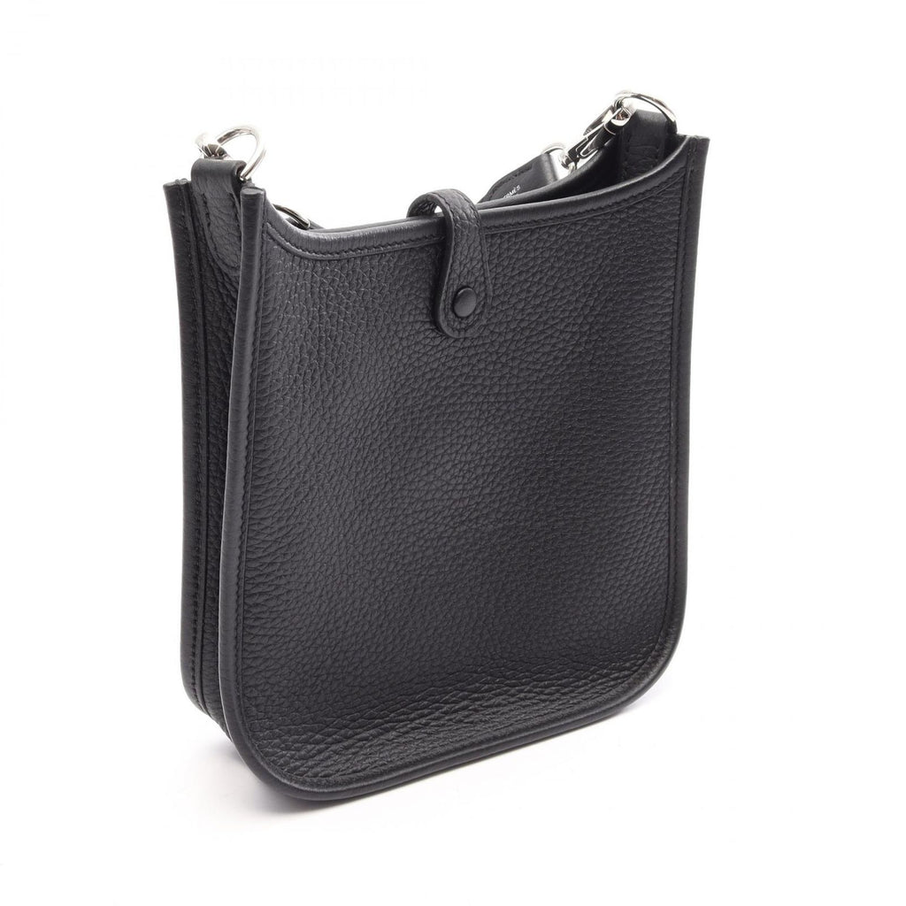Hermes Shoulder Bag Evelyne Amazon TPM Black Leather — view 2