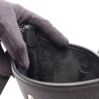Hermes Shoulder Bag Evelyne Amazon TPM Black Leather — view 6
