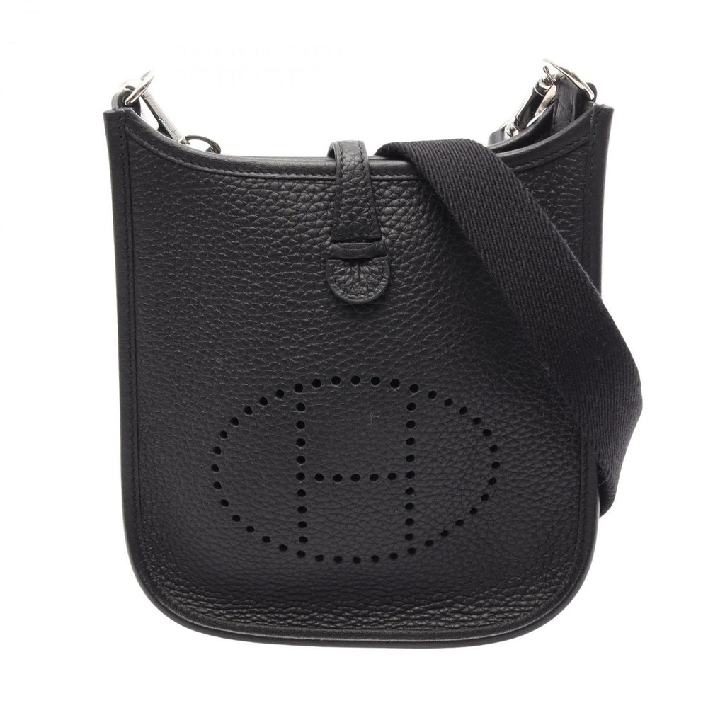 Hermes Shoulder Bag Evelyne Amazon TPM Black Leather