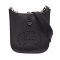 Hermes Shoulder Bag Evelyne Amazon TPM Black Leather