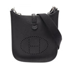 Hermes Shoulder Bag Evelyne Amazon TPM Black Leather
