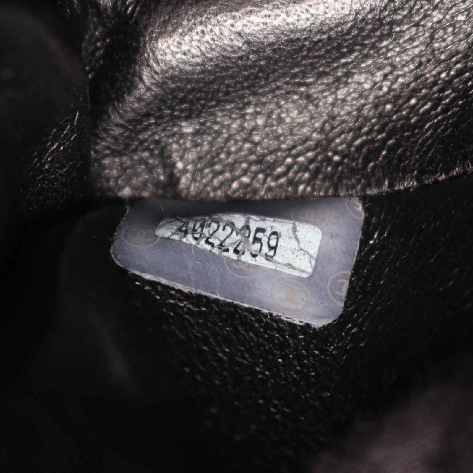 Chanel Shoulder Bag Quilted Face Black Lambskin Chain — view 6