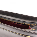 Chanel Clutch CC Logo Black Lambskin Second — view 7