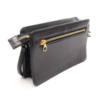 Chanel Clutch CC Logo Black Lambskin Second — view 2