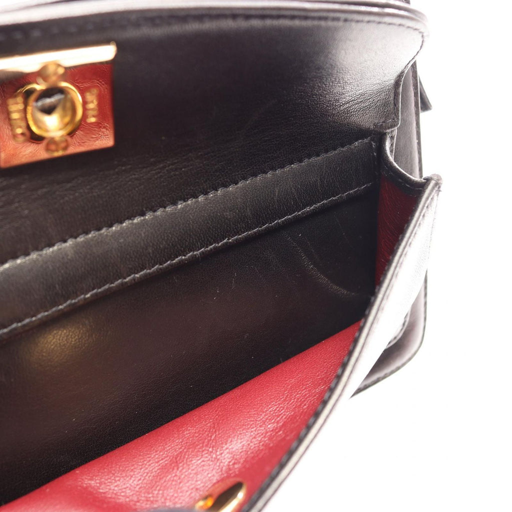 Chanel Clutch CC Logo Black Lambskin Second — view 8