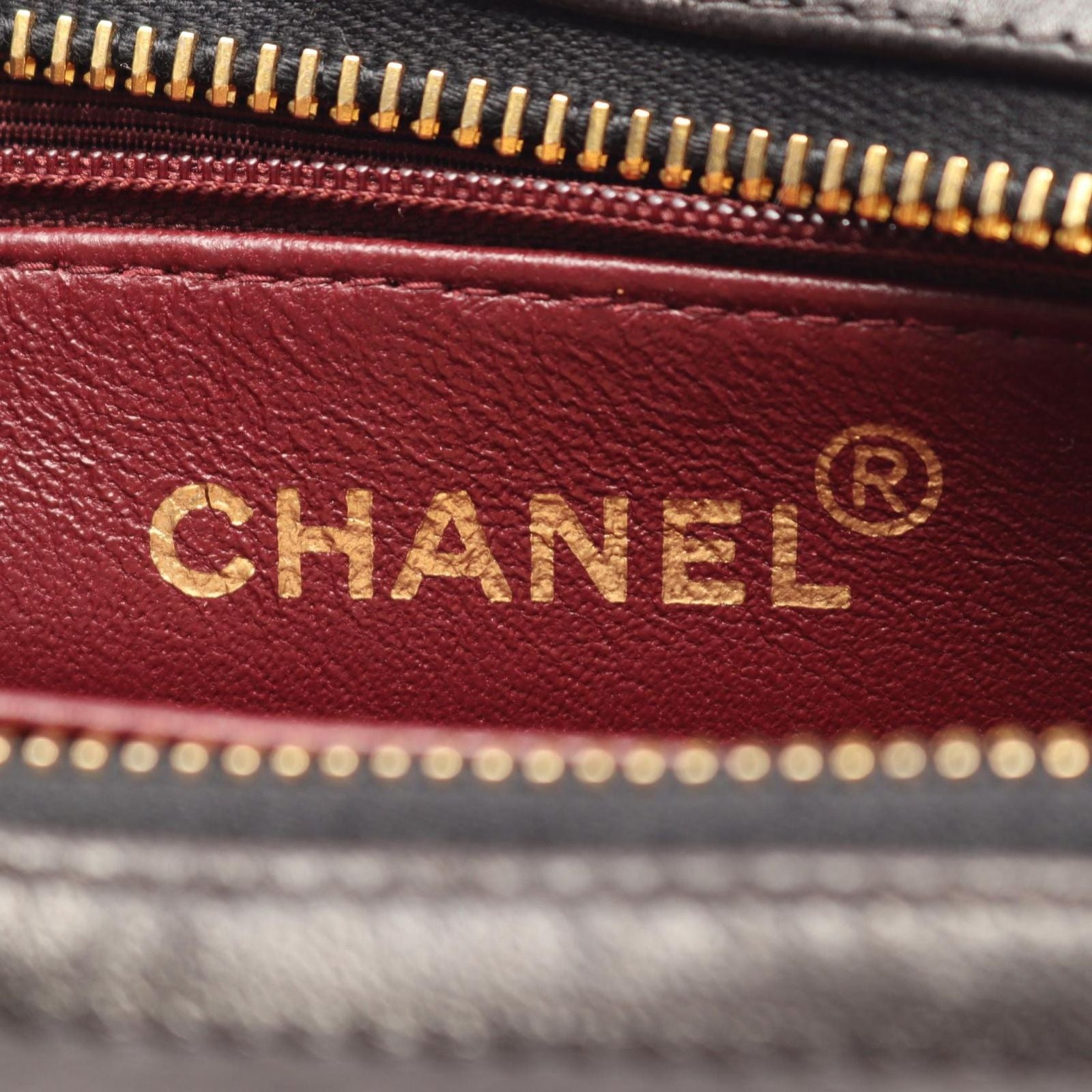 Chanel Clutch CC Logo Black Lambskin Second — view 4