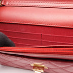 Chanel Shoulder Bag 2.55 Quilted Red Calfskin Chain Wallet — view 6