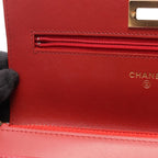 Chanel Shoulder Bag 2.55 Quilted Red Calfskin Chain Wallet — view 7