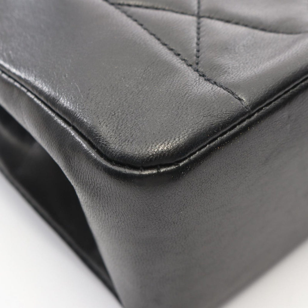 Chanel Shoulder Bag Quilted Diana Flap Black Lambskin Chain — view 7