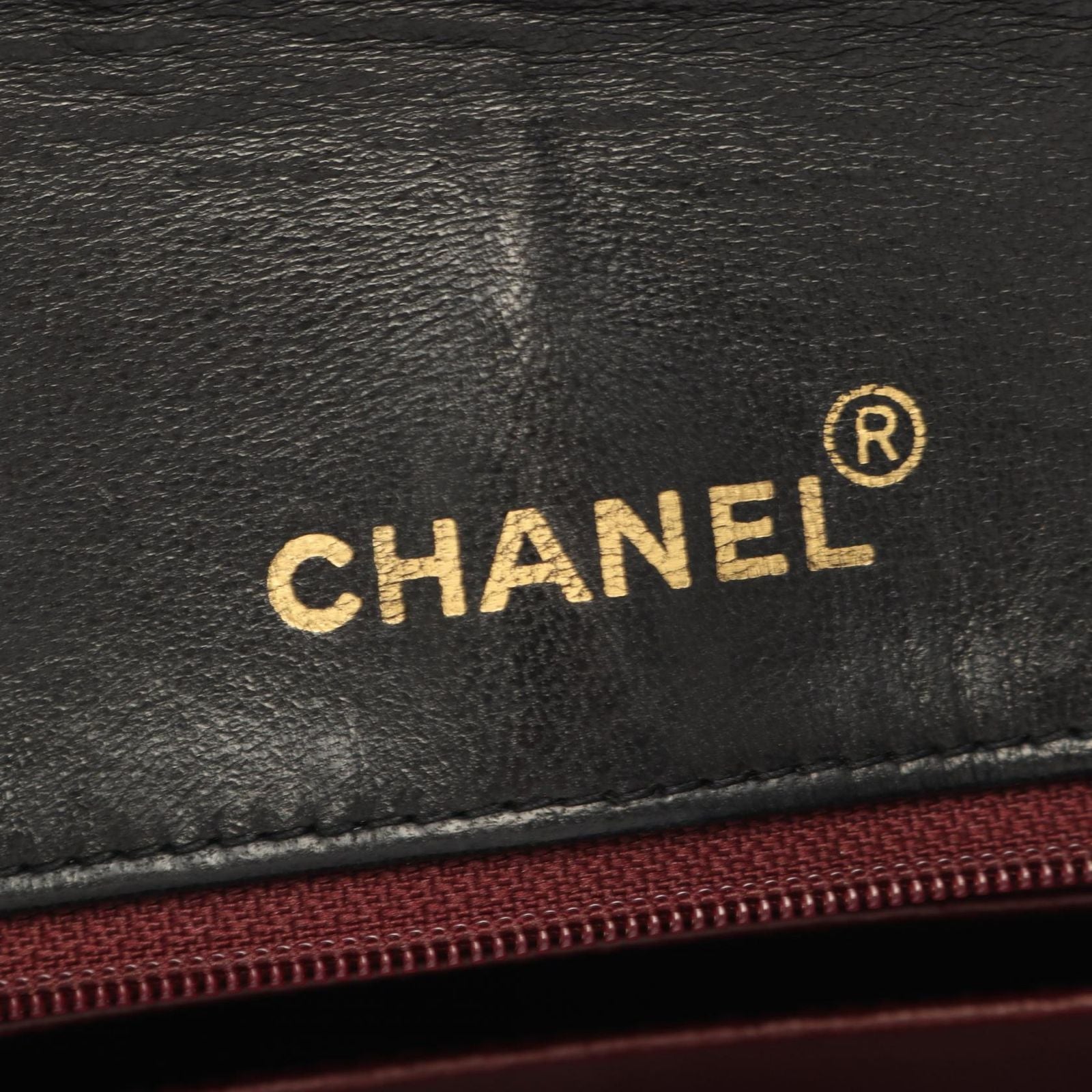 Chanel Shoulder Bag Quilted Diana Flap Black Lambskin Chain — view 4
