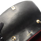 Chanel Shoulder Bag Quilted Diana Flap Black Lambskin Chain — view 6