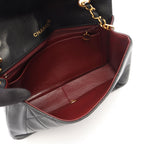 Chanel Shoulder Bag Quilted Diana Flap Black Lambskin Chain — view 3