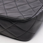 Chanel Shoulder Bag Quilted Black Lambskin Chain — view 7