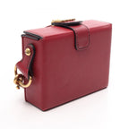 Dior Shoulder Bag Addict Small Box Amaranth Leather Box — view 2