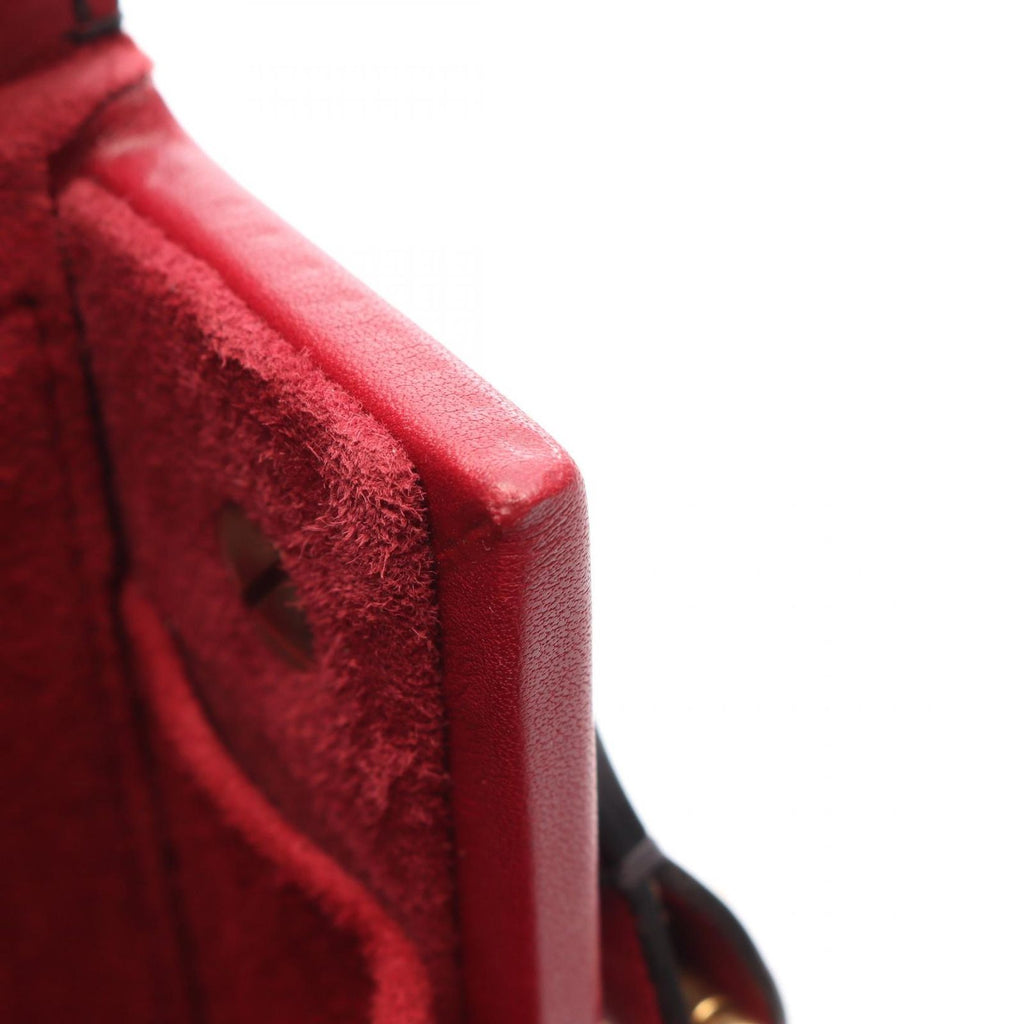 Dior Shoulder Bag Addict Small Box Amaranth Leather Box — view 6
