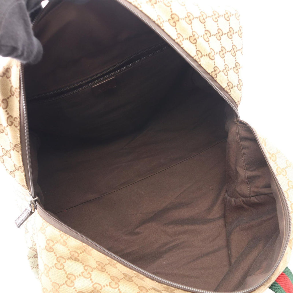 Gucci Boston Bag GG Canvas Beige Sherry Line — view 3
