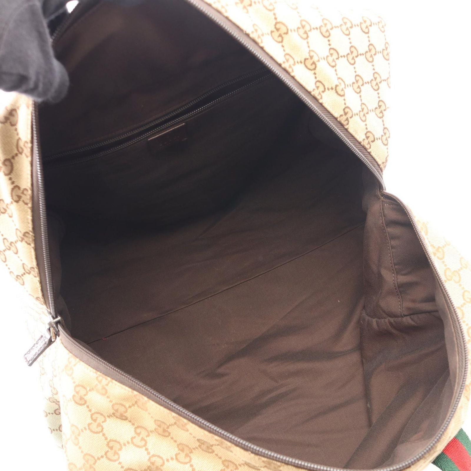 Gucci Boston Bag GG Canvas Beige Sherry Line — view 3