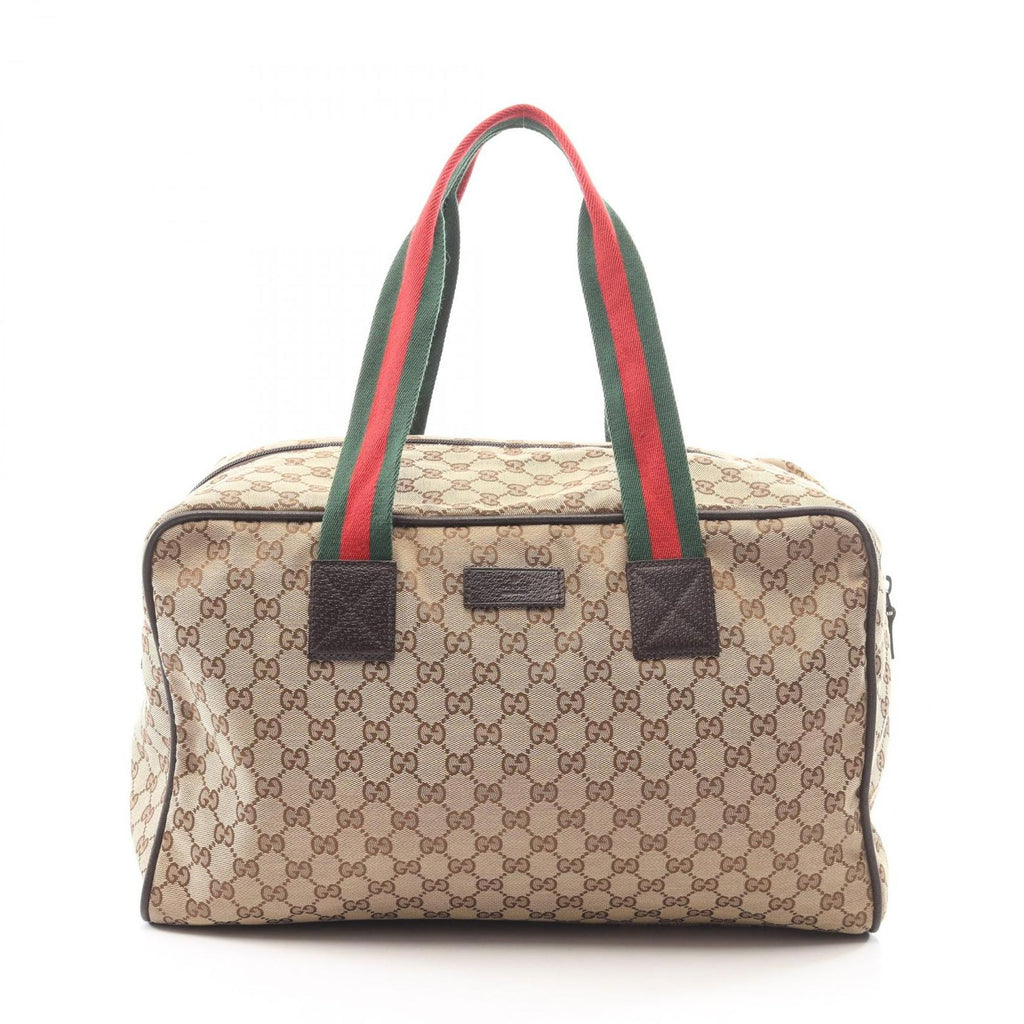 Gucci Boston Bag GG Canvas Beige Sherry Line