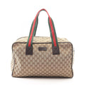 Gucci Boston Bag GG Canvas Beige Sherry Line