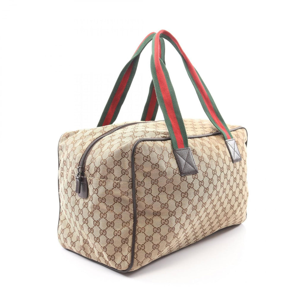 Gucci Boston Bag GG Canvas Beige Sherry Line — view 2