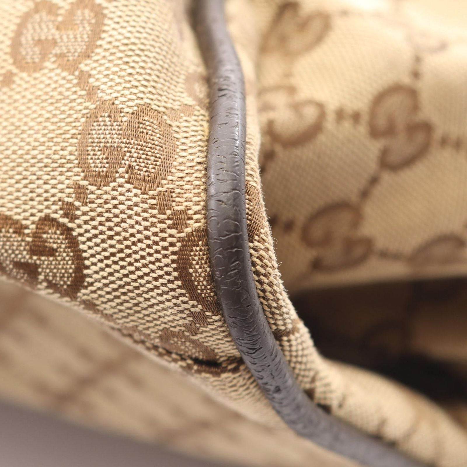 Gucci Boston Bag GG Canvas Beige Sherry Line — view 7