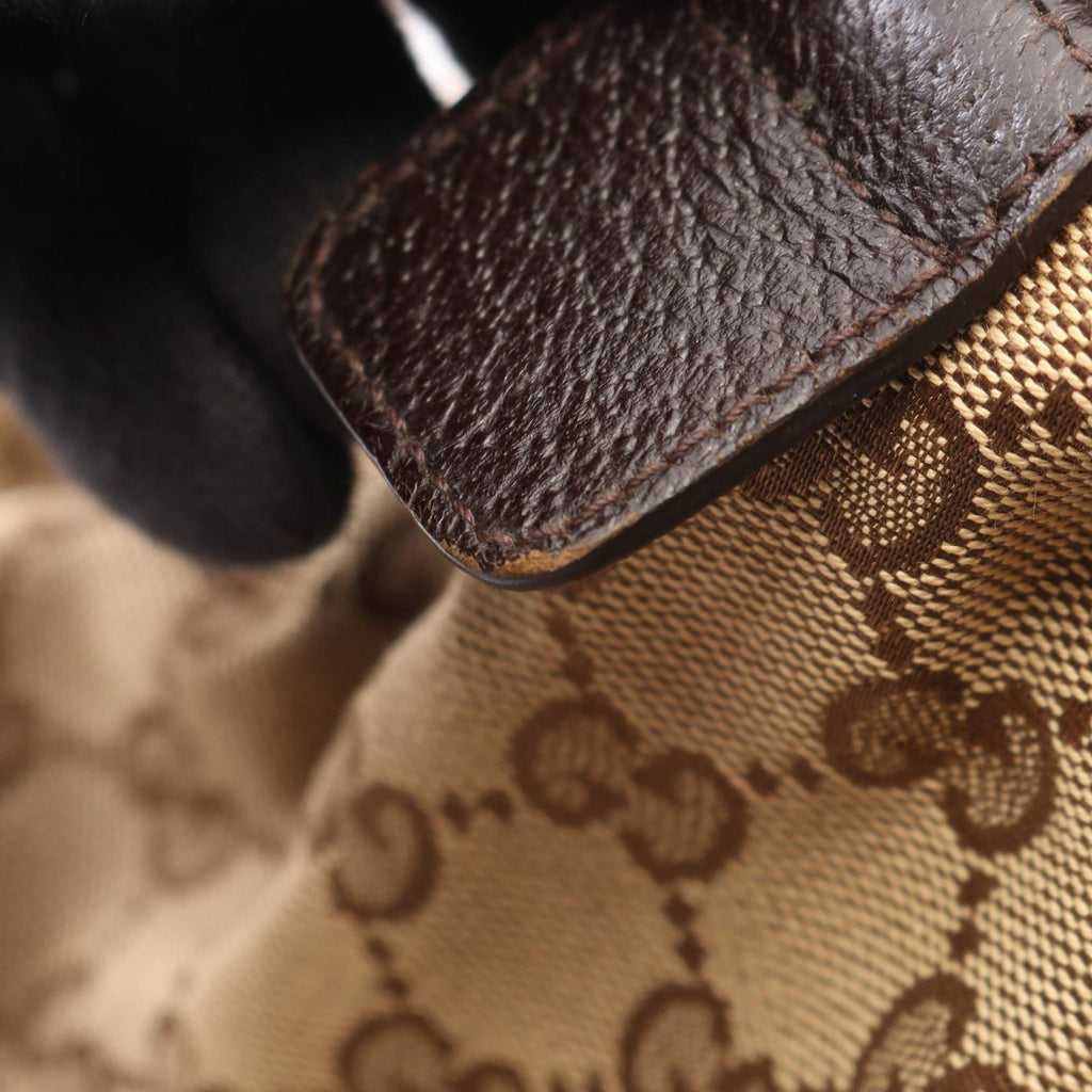Gucci Boston Bag GG Canvas Beige Sherry Line — view 5