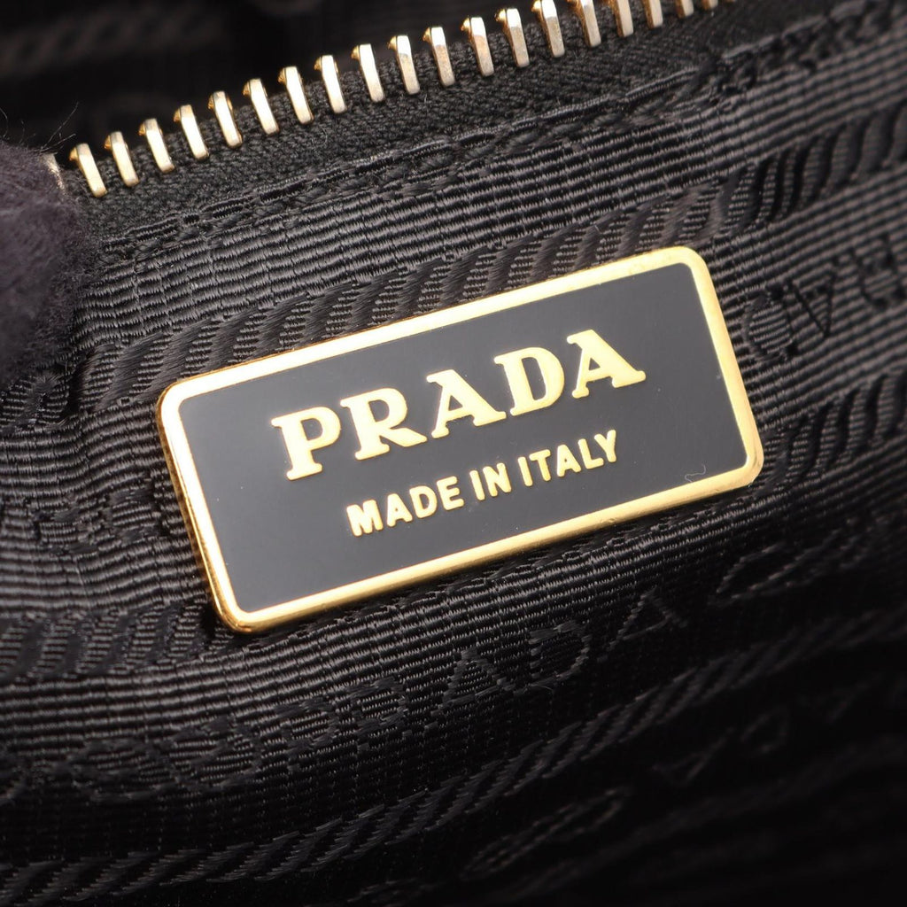 Prada Tote Bag Gaufre Black Leather Gaufle — view 4