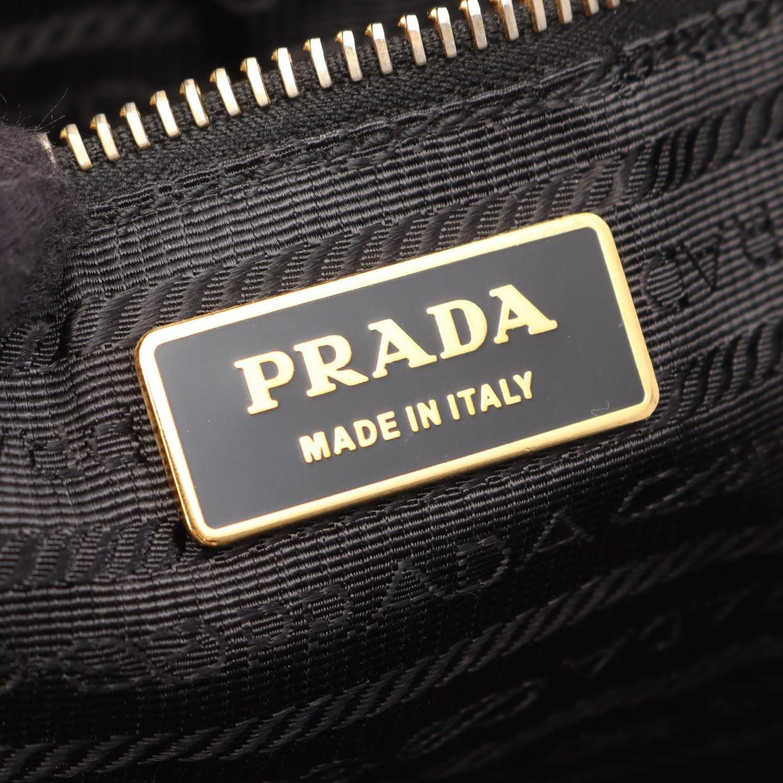 Prada Tote Bag Gaufre Black Leather Gaufle — view 4