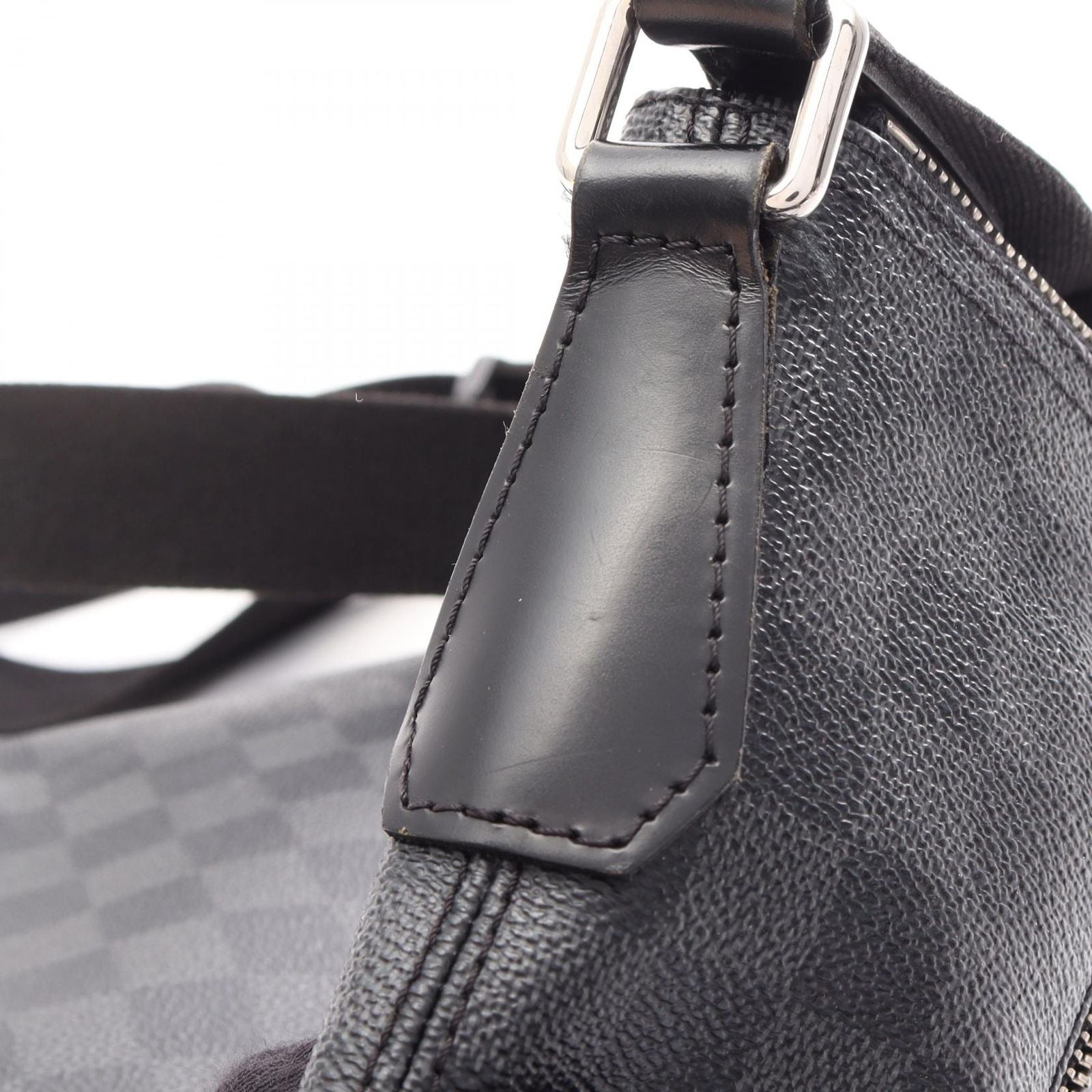 Louis Vuitton Shoulder Bag Mick PM Damier Graphite Canvas Leather — view 8