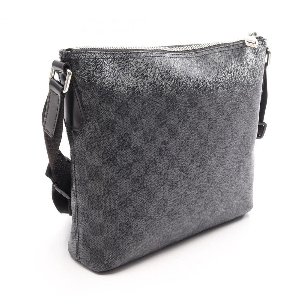 Louis Vuitton Shoulder Bag Mick PM Damier Graphite Canvas Leather — view 2