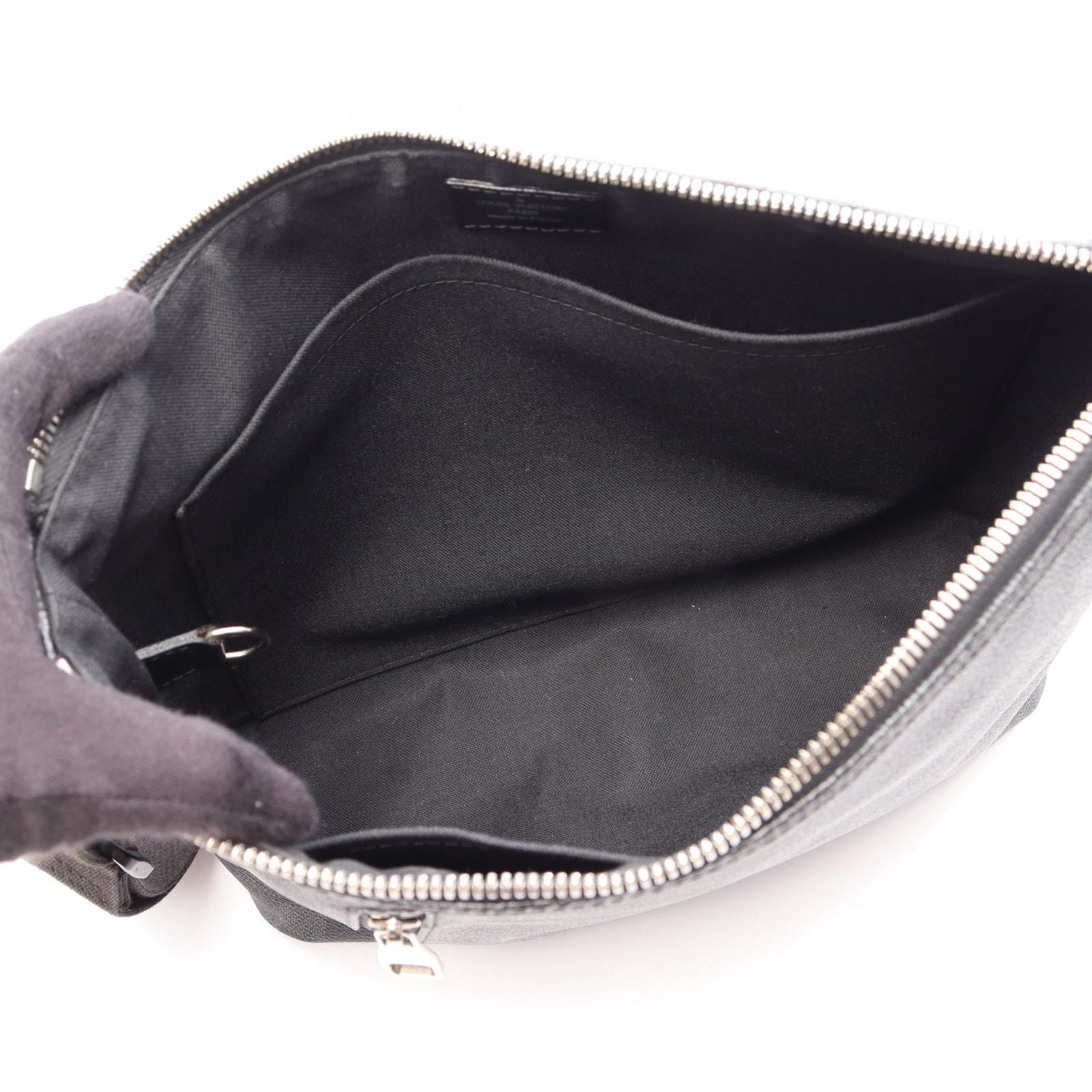 Louis Vuitton Shoulder Bag Mick PM Damier Graphite Canvas Leather — view 3