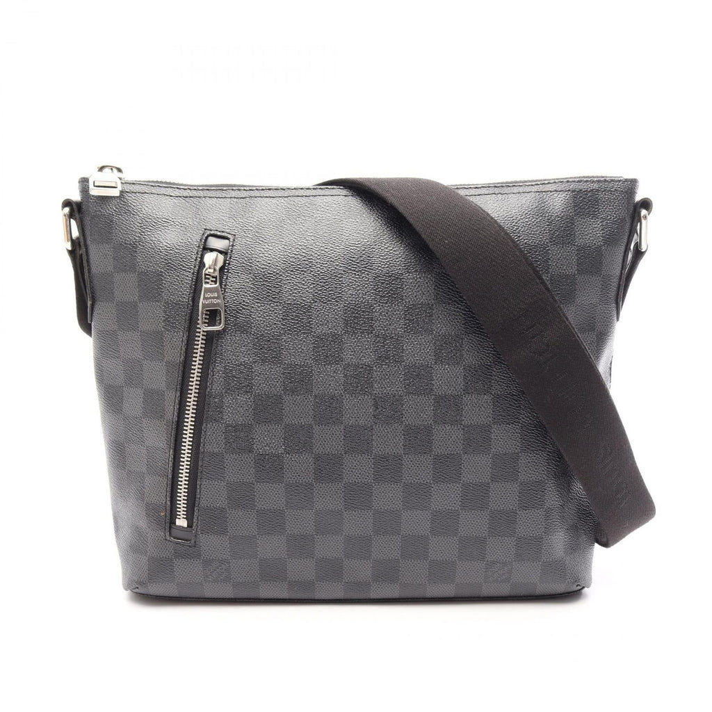 Louis Vuitton Shoulder Bag Mick PM Damier Graphite Canvas Leather