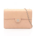 Chanel Shoulder Bag Maxi Quilted Chain Beige Lambskin