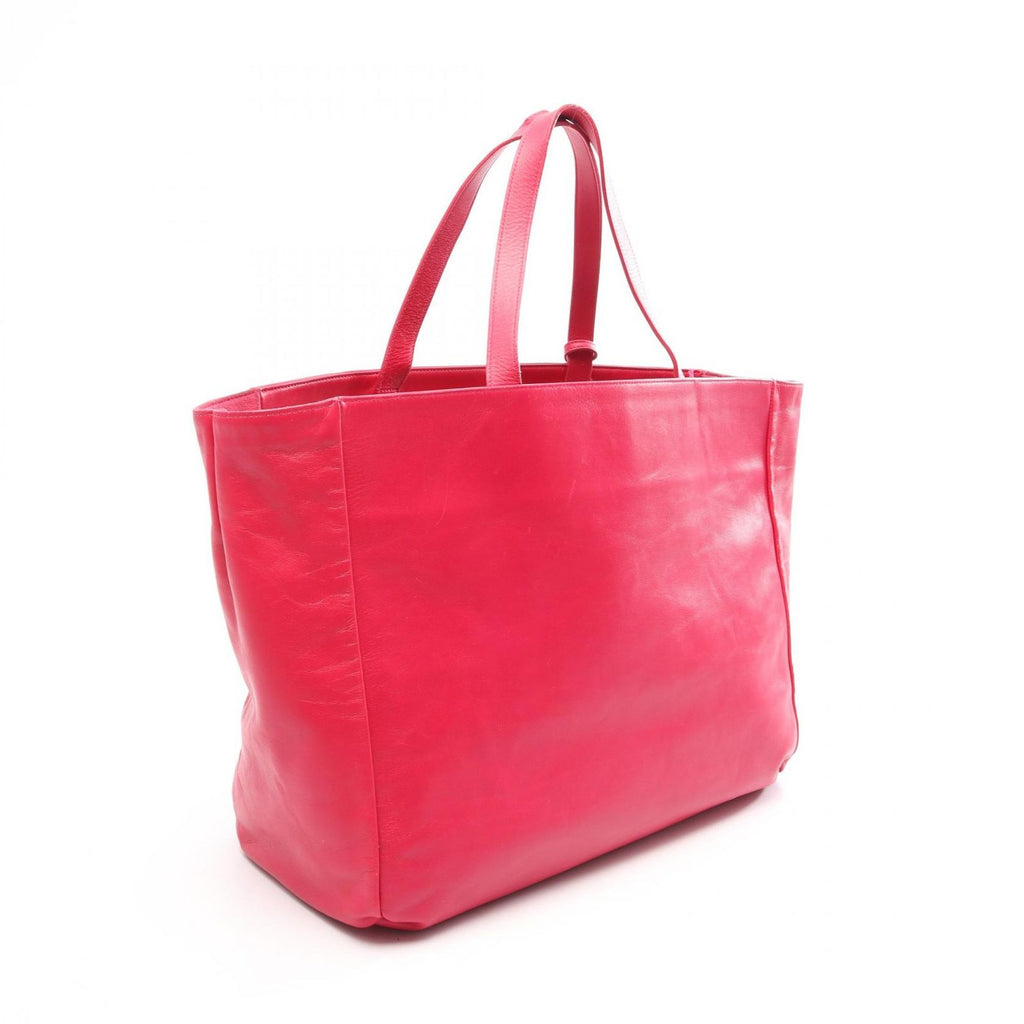 Saint Laurent Paris Tote Bag Volice Pink Leather — view 2